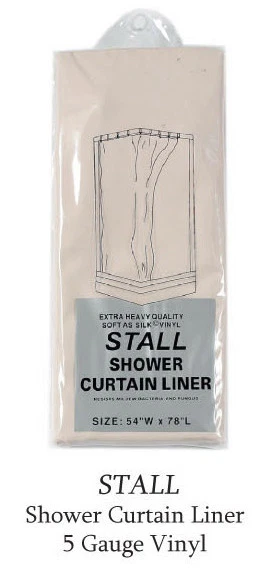 Revestimiento de ducha Carnation Home Fashions tamaño ancho calibre 5: 54" W x 78" L Foto 2 de 2