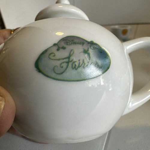 Disney Mini Tea Set Fairies Tinker Bell 7 Pieces Porcelain Replacement Pieces - Picture 13 of 18