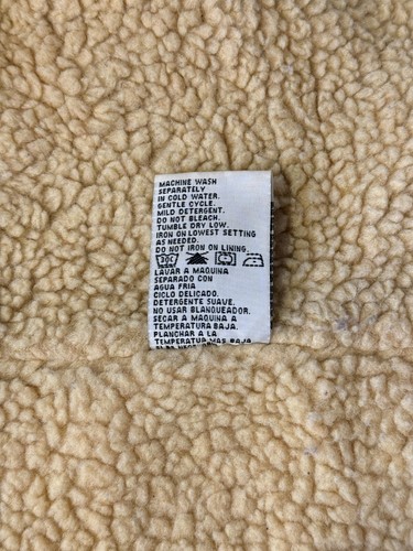 VTG Wrangler Hero Khaki Trucker Sherpa Lined  Brown Corduroy Winter Vest Sz XL - Picture 9 of 14