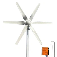 1000W  6Blades 12V/24V/48V Horizontal Wind Turbine Generator Residential Home
