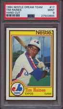 1984 Nestle Dream Team 17 Tim Raines PSA 9 Mint Expos HOF 