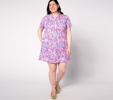 Belle by Kim Gravel Women's Dress Sz XL Perfect Pique Batik Chic Perri A647293