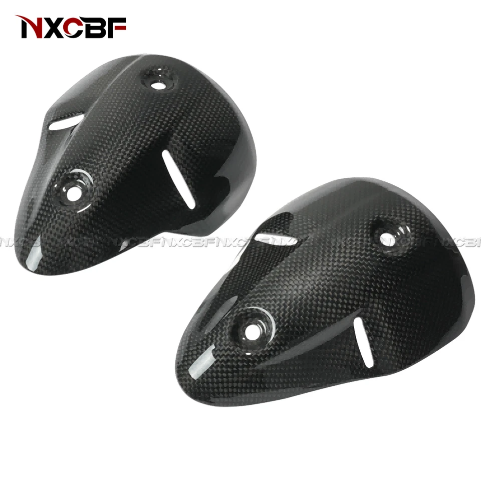 Carenado protector térmico escape fibra carbono Ducati Monster 696 796 1100 Foto 2 de 4