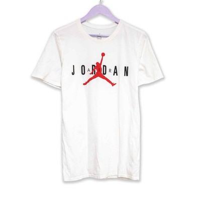 Jordan T Shirt weiß mit Frontprint - Größe S Herren