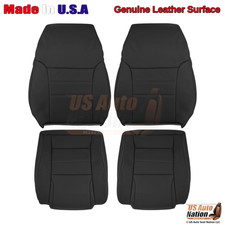 1994-1998 Fits Ford Mustang Genuine Leather Front Replacement Seat Covers Black