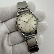 MINERVA Incabloc 17 Jewel Vintage Hand Winding 34mm Case Men’s Watch - Working