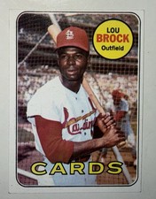 1969 Topps ⚾️ Set-Break # 85 Lou Brock NR-MINT RAW