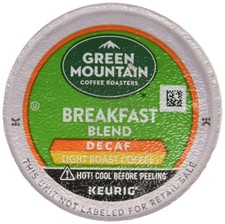 Green Mountain Coffee Decaf Light Roast Breakfast Blend, 24 Count Pack of 1