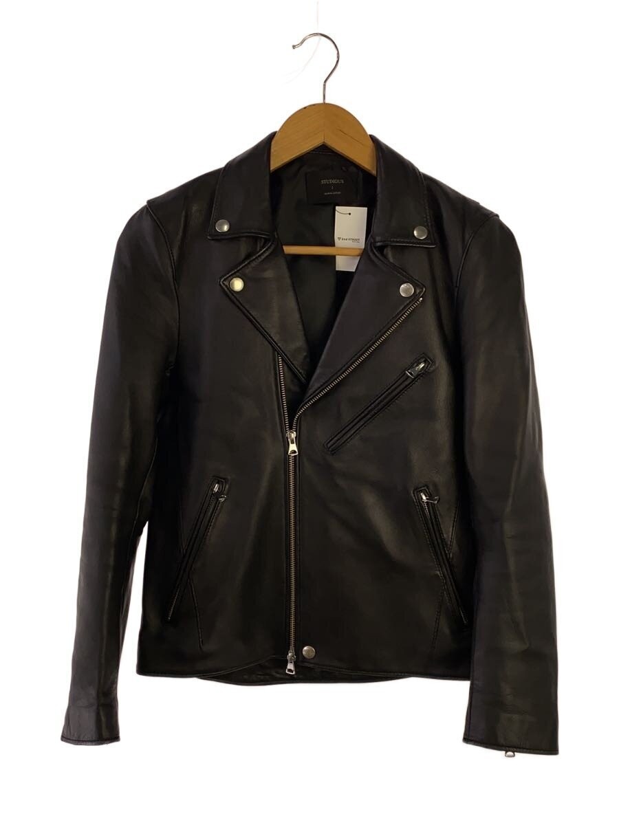 Studious Double Riders Jacket/Leather Jacket Blou… - image 1