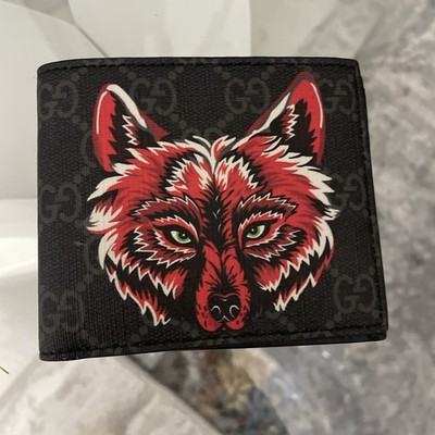 Gucci Supreme Wolf Wallet Gucci Wallet Wolf, Luxury, Bags Wallets