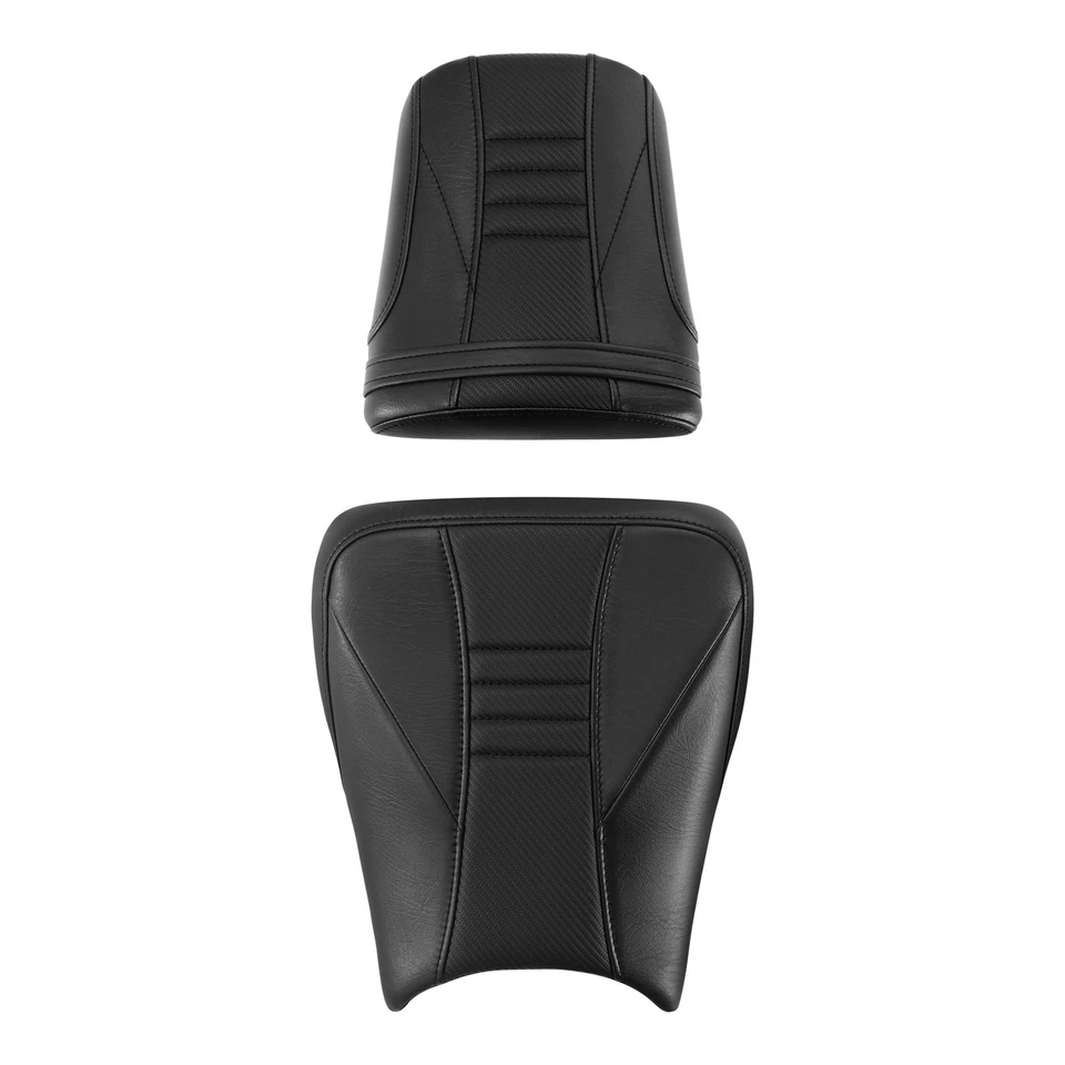 Assento de motorista e passageiro preto compatível com Honda CBR1000RR CBR 1000RR 04-07 06 - Imagem 3 de 4