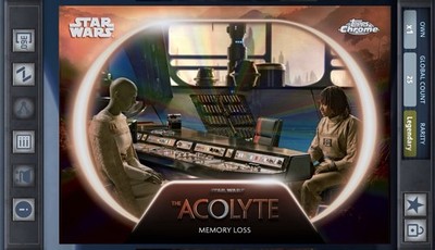 Memory Loss - The Acolyte Orange 25cc Star Wars Card Trader Topps Chrome