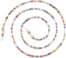 Glass Beaded Eyeglass Chains for Women,Stylish Eye Glasses Sunglass Holder Strap