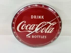 Vintage Original Drink Coca Cola In Bottles Thermometer, 12" diameter works 495A