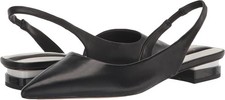 Franco Sarto L-Tyra Women's Black Flats NW/OB 5M
