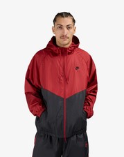 Nike Mens Windrunner Jacket Lined Black Red