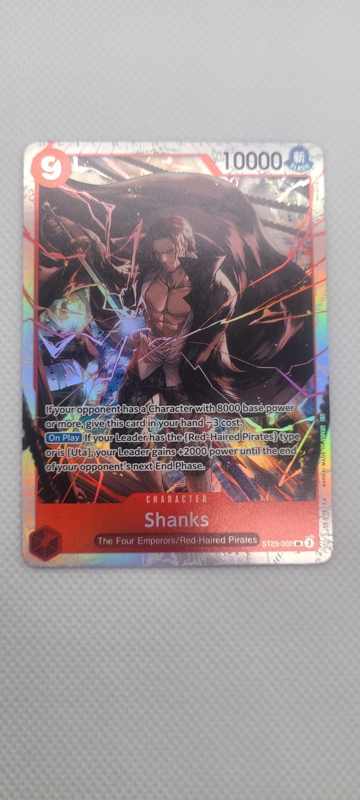 • Shanks • ST23-002 SR Starter Deck 23 Holo Foil One Piece TCG NM