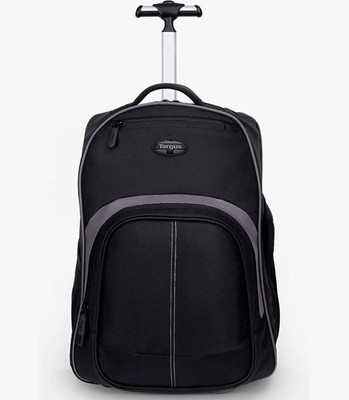 Targus 16 Inch Compact Rolling Backpack, Black - Wheeled 16 inch. New