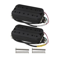 High Output Alnico 5 Guitar Neck Pickup & Bridge Pickup Humbucker Set Black
