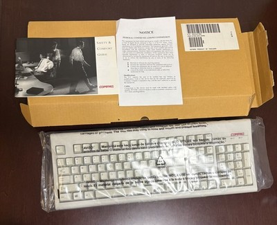 Vintage Compaq KB-3923 Keyboard 294318-006 333828-001 PS/2 w/ Manual Brand New