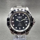 Invicta Pro Diver Watch Men 40mm Black Dial Steel Date Round Automatic Runs HJB
