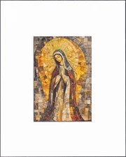 8X10" Matted Print Religious Christian Art Picture: Mother Virgin Mary Madonna