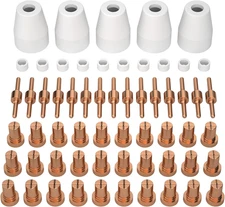 ARCCAPTAIN 60PCS PT31 Plasma Cutting Consumables Fit CUT-45 CUT-50 CT-312 MIG205