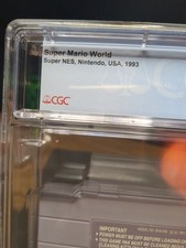 CGC 7 GRADED 👀 Super Mario World SNES Super Nintendo Original Game Cart 🎮🎮