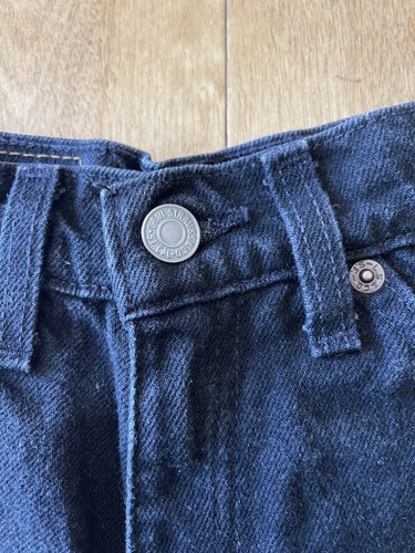 Levis Vintage 954 Shorts Women's 7 Orange Tab Jean Black Denim Cuffed High Rise - Picture 13 of 18
