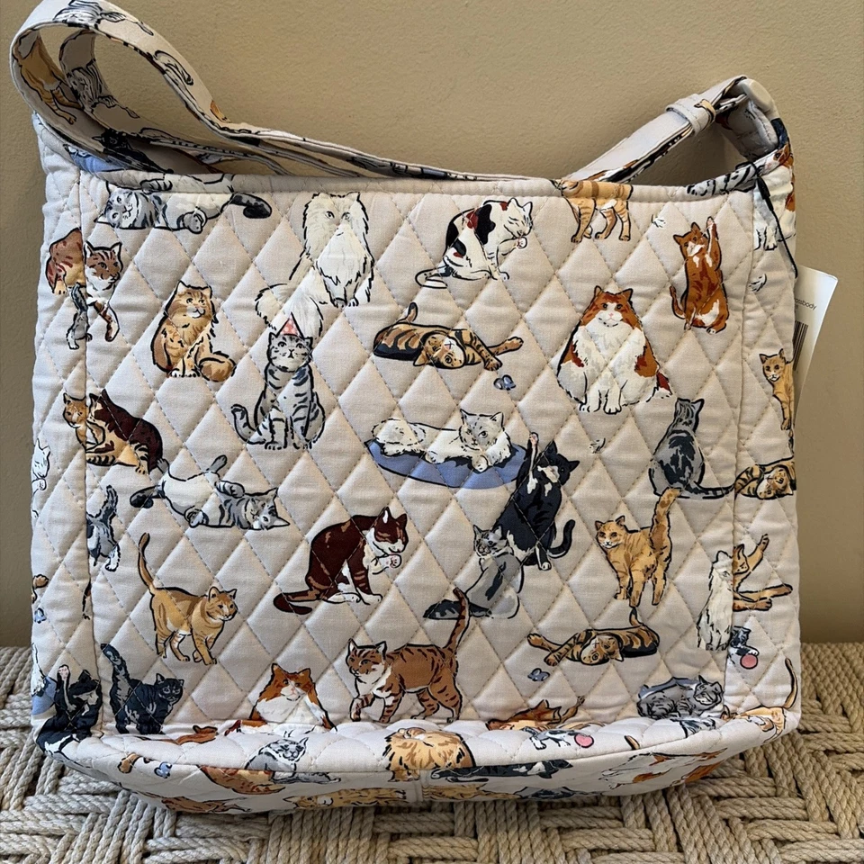Vera Bradley A Cat's Life XL Hipster Crossbody Purse Bag Purse Kittens Cats NWT - Image 3 of 4