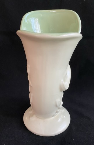 Vintage Red Wing #M1444 Cornucopia Vase 8 3/4 x 4 1/2" Pottery Art 1940s - Picture 12 of 13