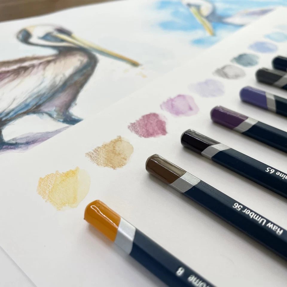 Colored Pencils, WaterColour, Water Color Pencils, Drawing, Art, Metal Tin, 7... - Image 3 of 4