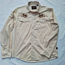 Howler Bros Gaucho Shirt Mens M Lazy Gators Embroidery Western Pearl Snaps