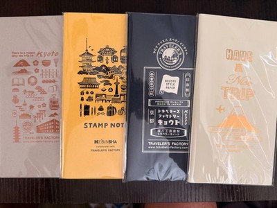 TRAVELER'S FACTORY Note Kyoto / Narita Exclusive Notebook refill SET / Bundle
