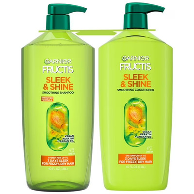 Garnier Fructis Sleek & Shine Shampoo & Conditioner 40 Oz Each