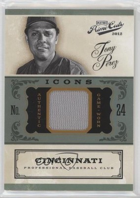 2012 Playoff Prime Cuts Icons 75/99 Tony Perez #26 HOF 8b4