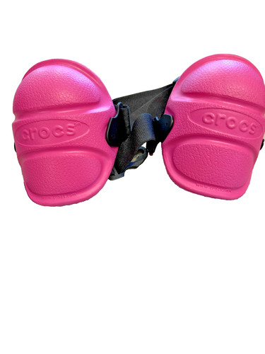 Vintage Pink Crocs Knee Pads Rollerblading Skating Gardening Rare LikeNew No Box