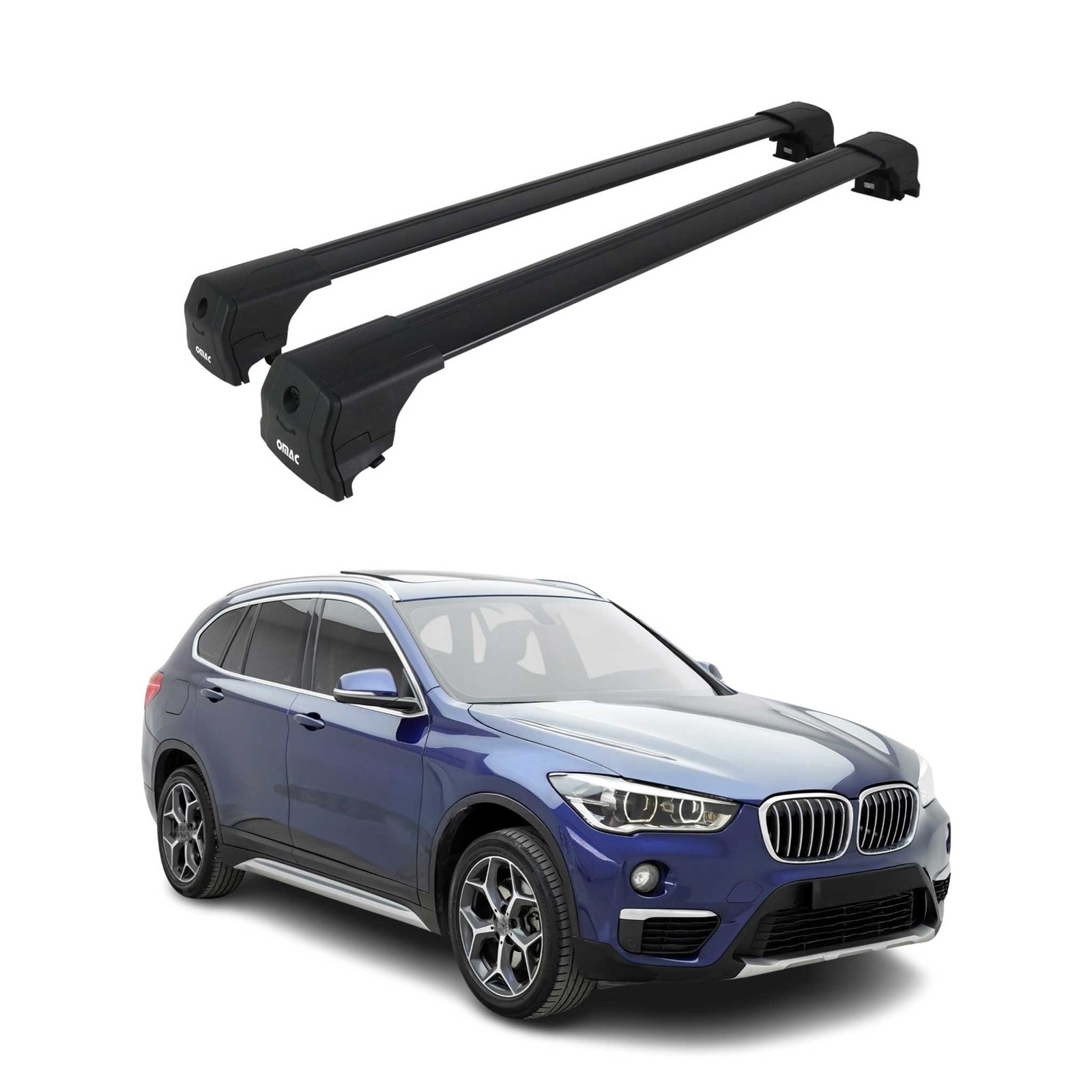 Barres de toit pour BMW X1 F48 2015-2022 idéales pour coffre et skis