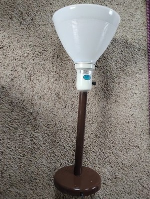 Vintage Tensor Desk Lamp With Milk glass Shade 20'' Tall MCM