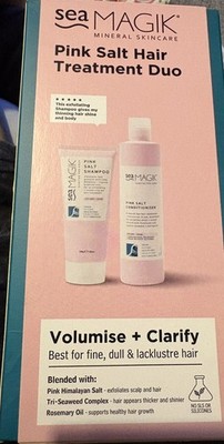 Sea Magik Shampoo 200ml + Conditioner 300ml Pink Salt Set Volumen feines stumpfes Haar