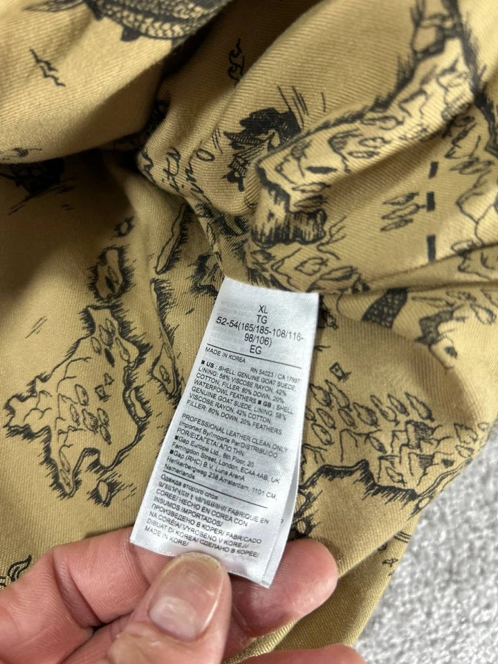 Banana Republic Suede Down Puffer Vest Mens Xl Brown - Image 4 of 4