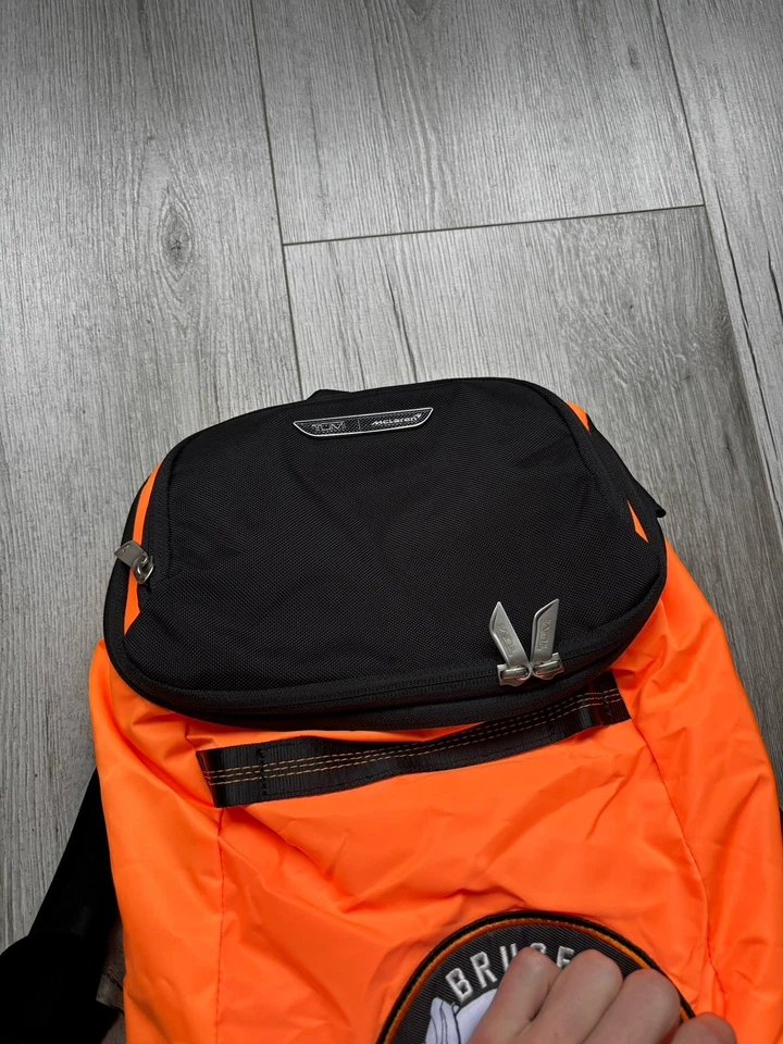 TUMI X McLaren Logo-Print Packable Woven Backpack - Image 4 of 4