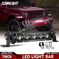 7 14 20 26 32 50 Slim Led Light Bar Spot Flood Combo Offroad Driving Truck Suv