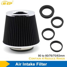 Performance High Flow Cold Air Intake Filter Kit with 63 70 76 80 90mm Adapters