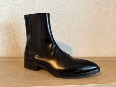 JIL SANDER Boots Stiefeletten Schuhe Spitze Form  Schwarz Leder Gr. 37 (38) TOP