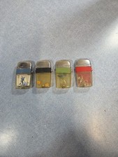 Scripto Vu Lighter Lot (x4) Advertising. Used...