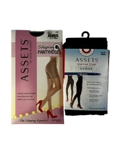 2 PAIRS Spanx Assets Red Hot Label Shaping Tights Black Brown Spanx size chart 6