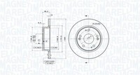 2X Magneti Marelli Bremsscheibe Bremsscheiben Satz Bremsen Hinten 360406061801