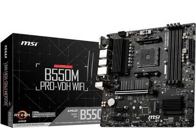 MSI B550M Pro VDH WIFI mATX Mainboard Sockel AM4 M.2/DP/HDMI/VGA/WIFI6