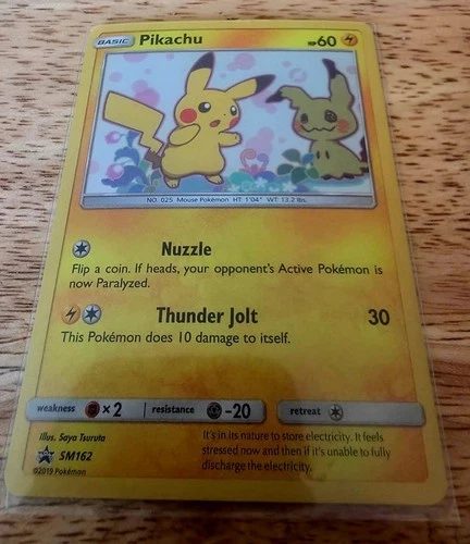 Pokemon Pikachu SM162 Promo Card